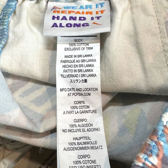 Kid's Patagonia Funhoggers Shorts, NWT: Thriving Planet in Lago Blue, Size M(10) - Picture 9 of 13